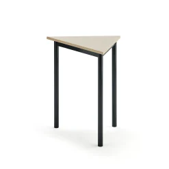 Pöytä BORÅS TRIANGEL 700x600x720 mm, koivulaminaatti, antrasiitinharmaa