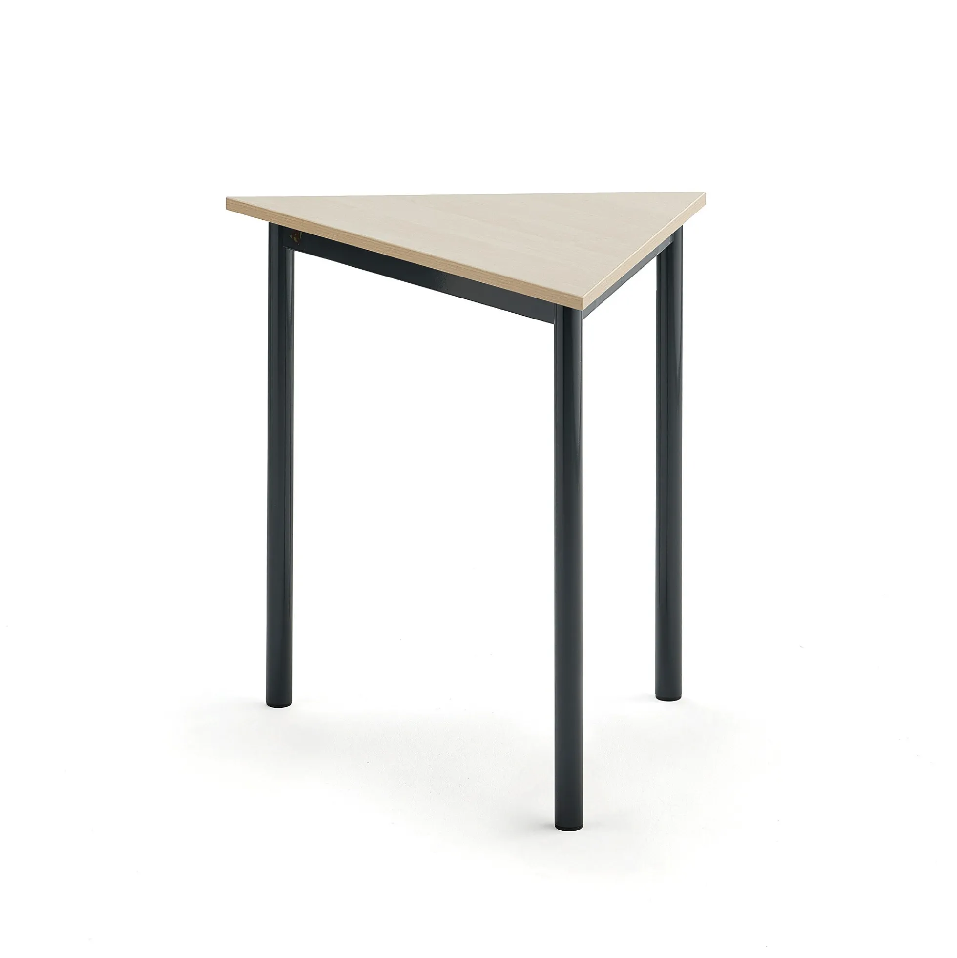 Pöytä BORÅS TRIANGEL 800x700x720 mm, koivulaminaatti, antrasiitinharmaa