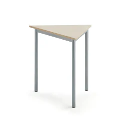 Pöytä BORÅS TRIANGEL 800x700x720 mm, koivulaminaatti, hopeanharmaa