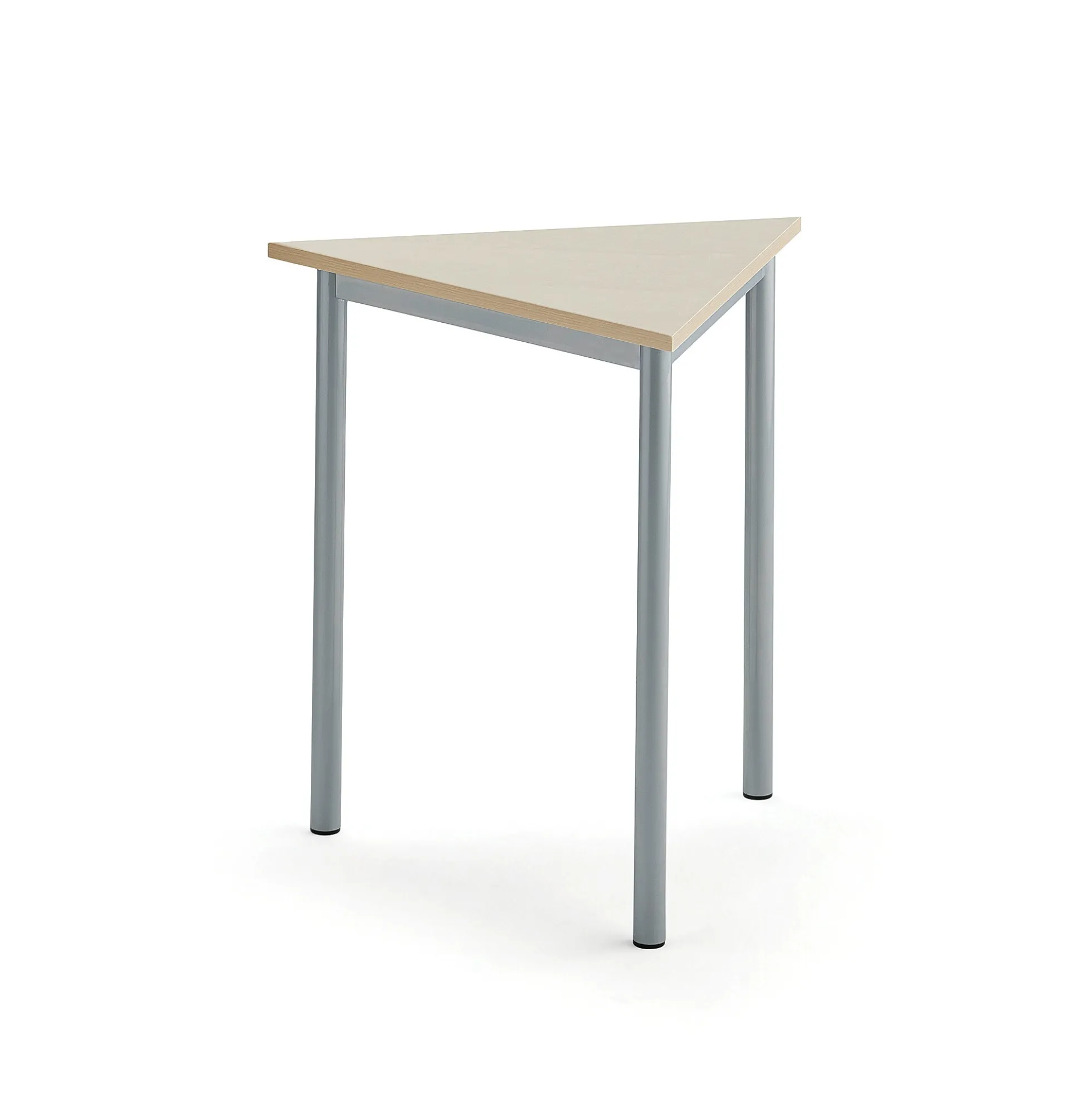 Pöytä BORÅS TRIANGEL 700x700x720 mm, koivulaminaatti, hopeanharmaa