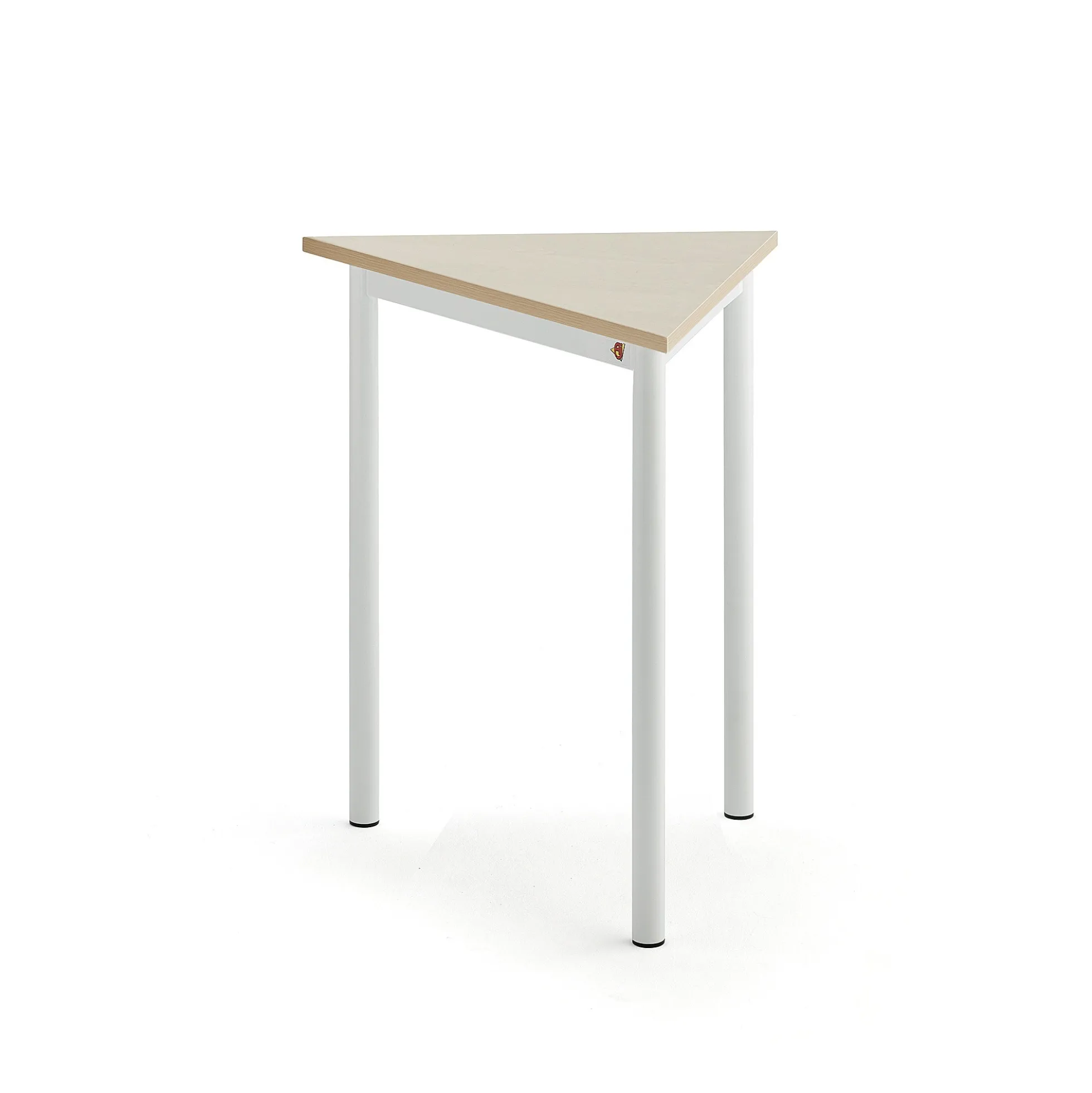 Pöytä BORÅS TRIANGEL 700x600x720 mm, koivulaminaatti, valkoinen