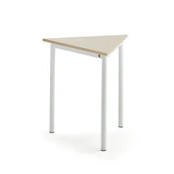 Pöytä BORÅS TRIANGEL 700x700x720 mm, koivulaminaatti, valkoinen