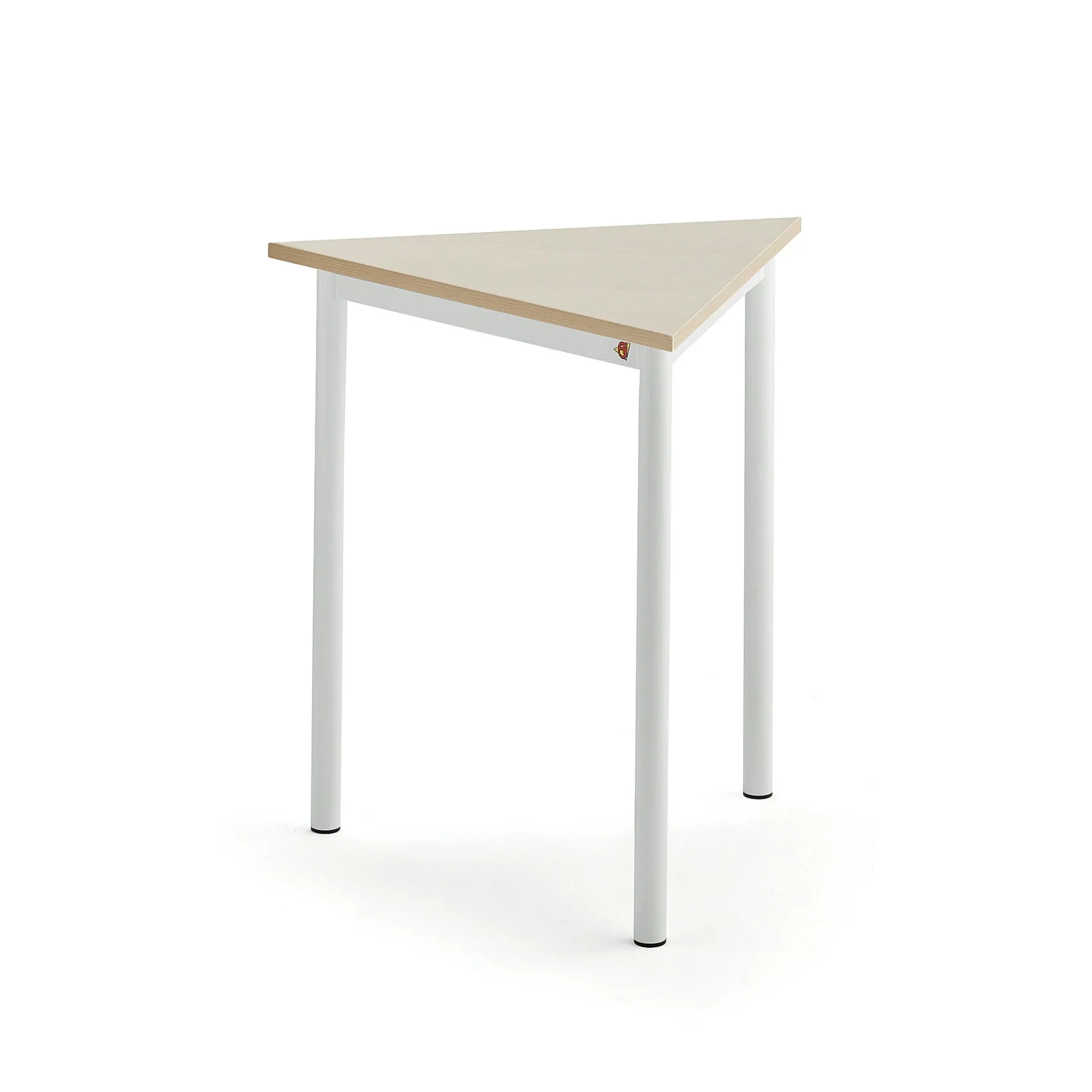 Pöytä BORÅS TRIANGEL 700x700x720 mm, koivulaminaatti, valkoinen