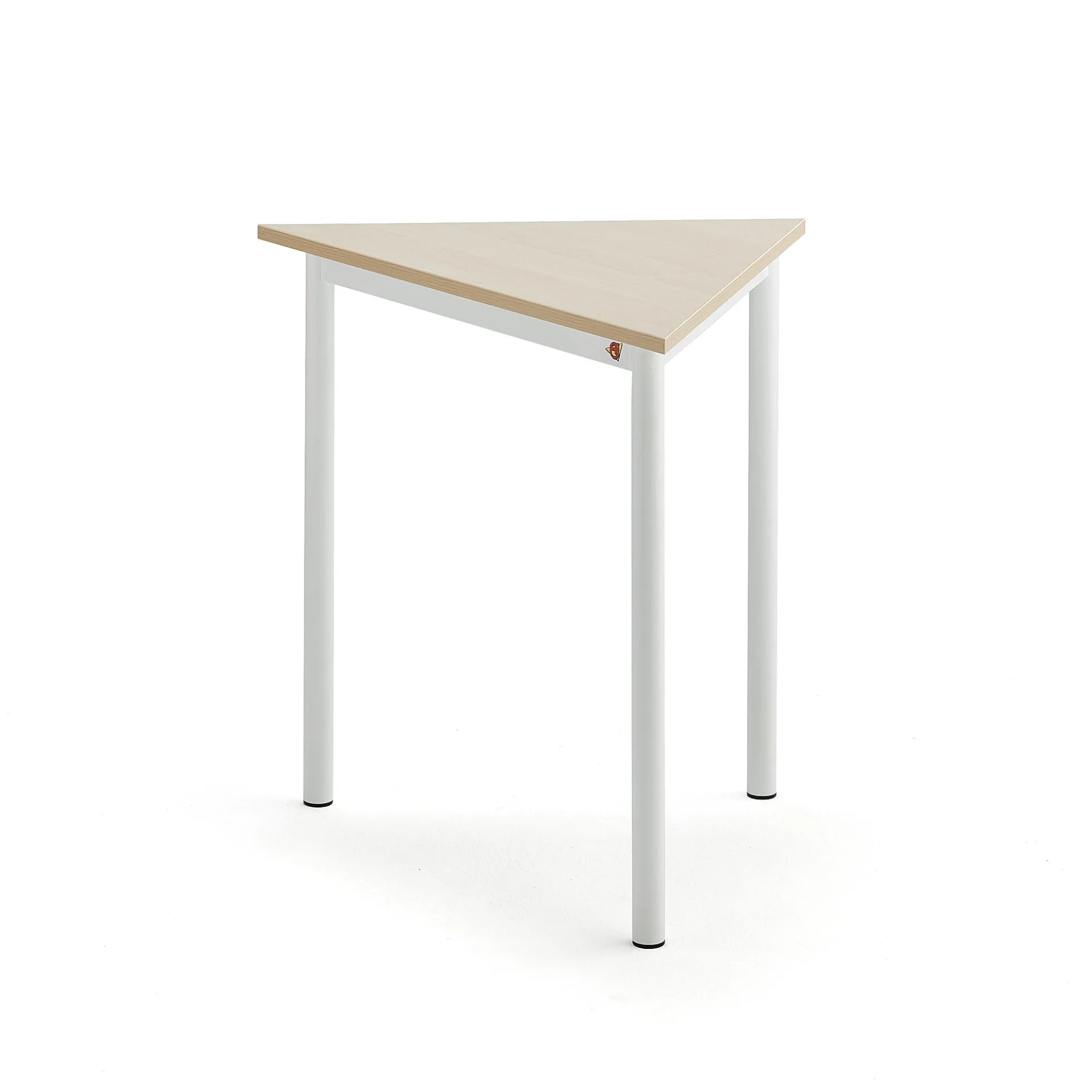 Pöytä BORÅS TRIANGEL 800x700x720 mm, koivulaminaatti, valkoinen