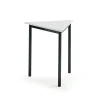 Pöytä BORÅS TRIANGEL 700x700x720 mm, valkoinen laminaatti, antrasiitinharmaa