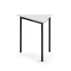 Pöytä BORÅS TRIANGEL 800x700x720 mm, valkoinen laminaatti, antrasiitinharmaa