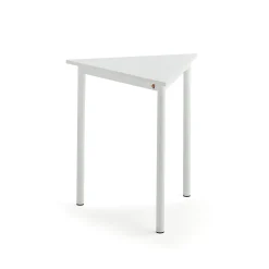 Pöytä BORÅS TRIANGEL 700x700x720 mm, valkoinen laminaatti, valkoinen