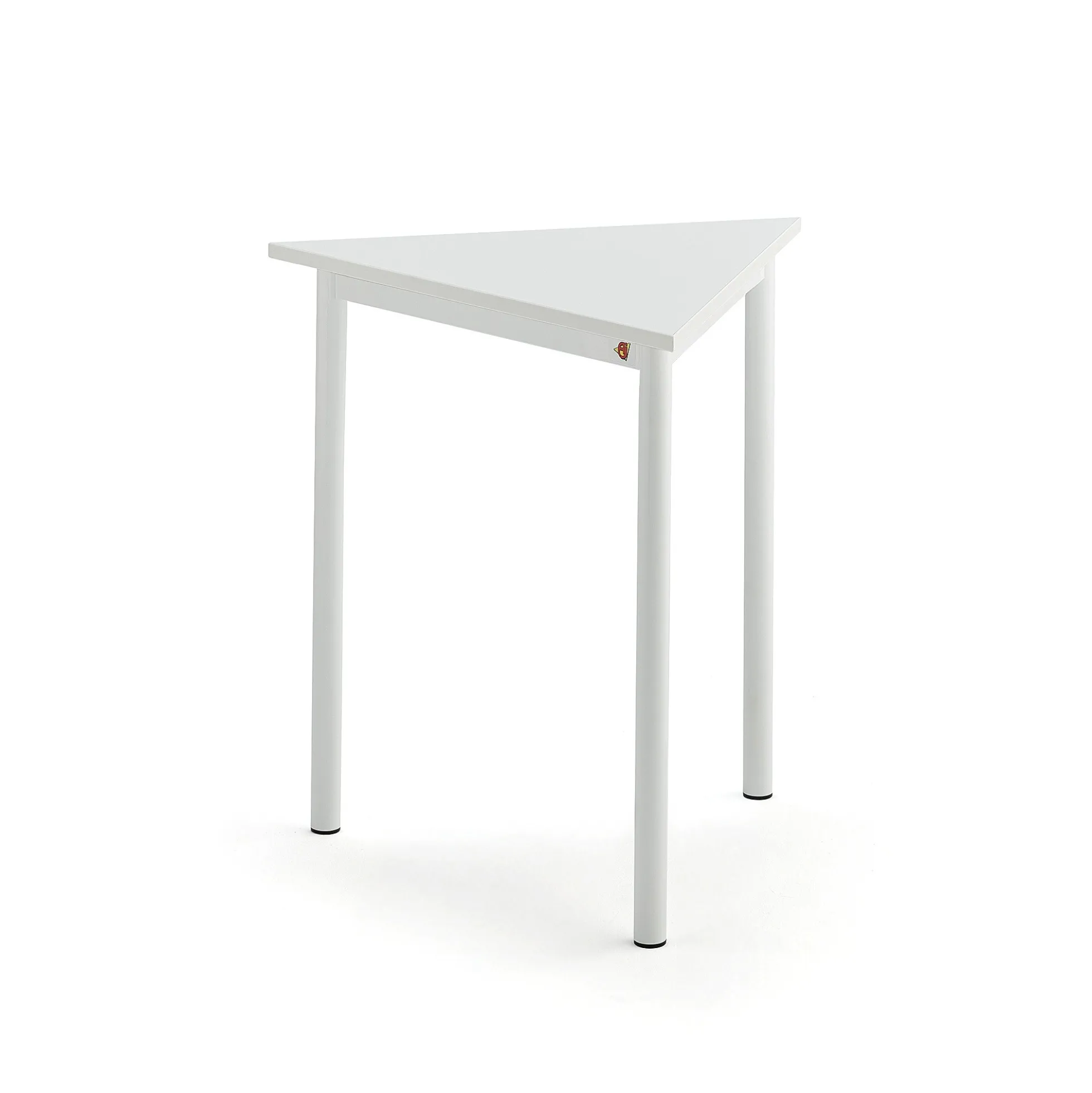 Pöytä BORÅS TRIANGEL 700x700x720 mm, valkoinen laminaatti, valkoinen