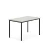 Pöytä BORÅS 1200x800x760 mm, harmaa laminaatti, antrasiitinharmaa