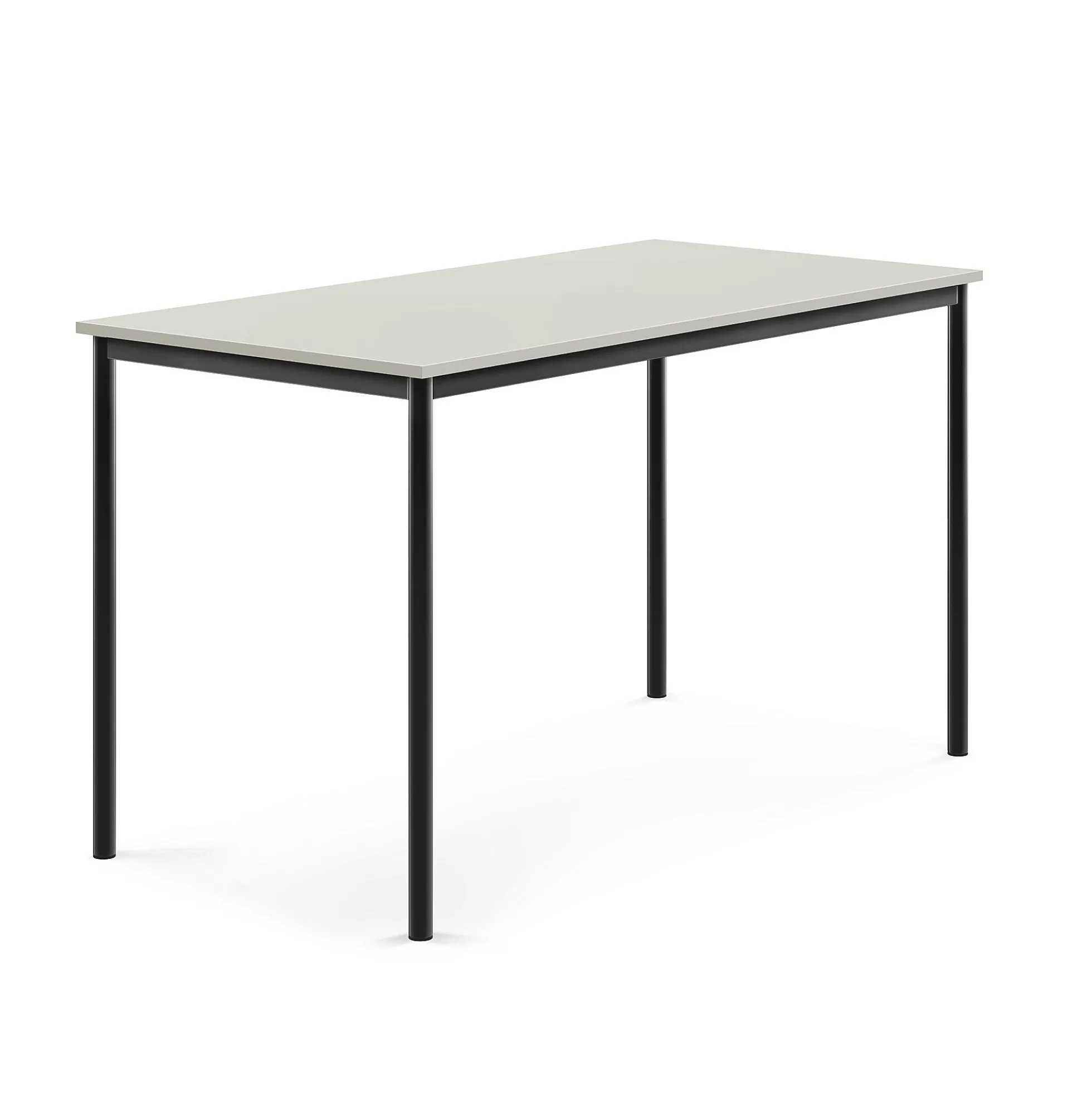 Pöytä BORÅS 1600x800x900 mm, harmaa laminaatti, antrasiitinharmaa