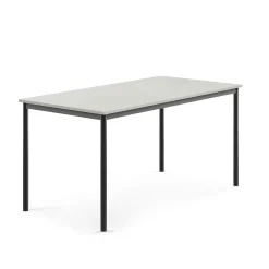 Pöytä BORÅS 1600x800x760 mm, harmaa laminaatti, antrasiitinharmaa