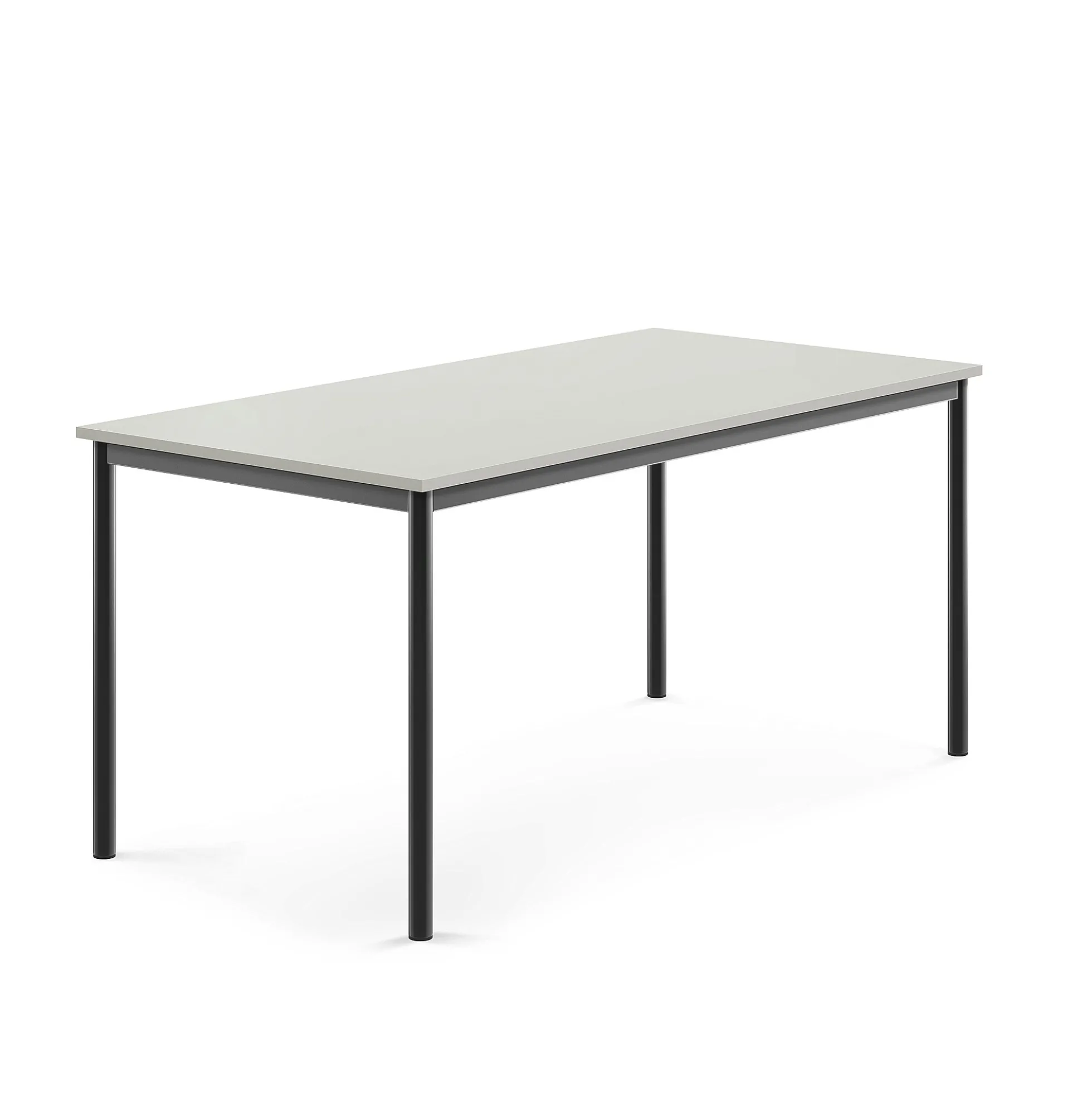 Pöytä BORÅS 1600x800x720 mm, harmaa laminaatti, antrasiitinharmaa