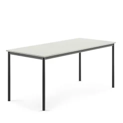 Pöytä BORÅS 1800x800x760 mm, harmaa laminaatti, antrasiitinharmaa