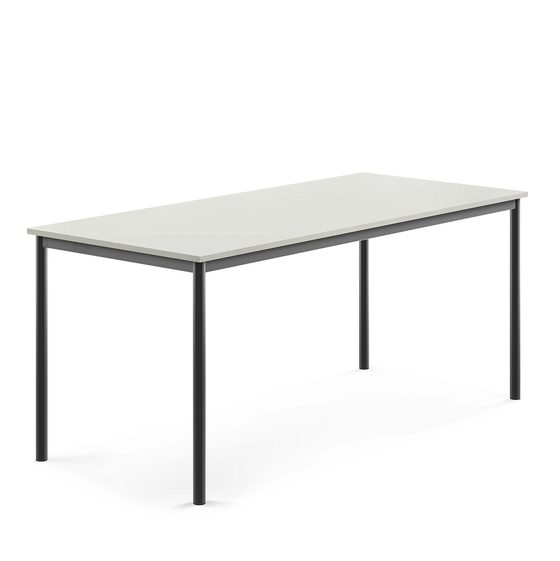Pöytä BORÅS 1800x800x760 mm, harmaa laminaatti, antrasiitinharmaa