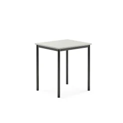 Pöytä BORÅS 700x600x760 mm, harmaa laminaatti, antrasiitinharmaa