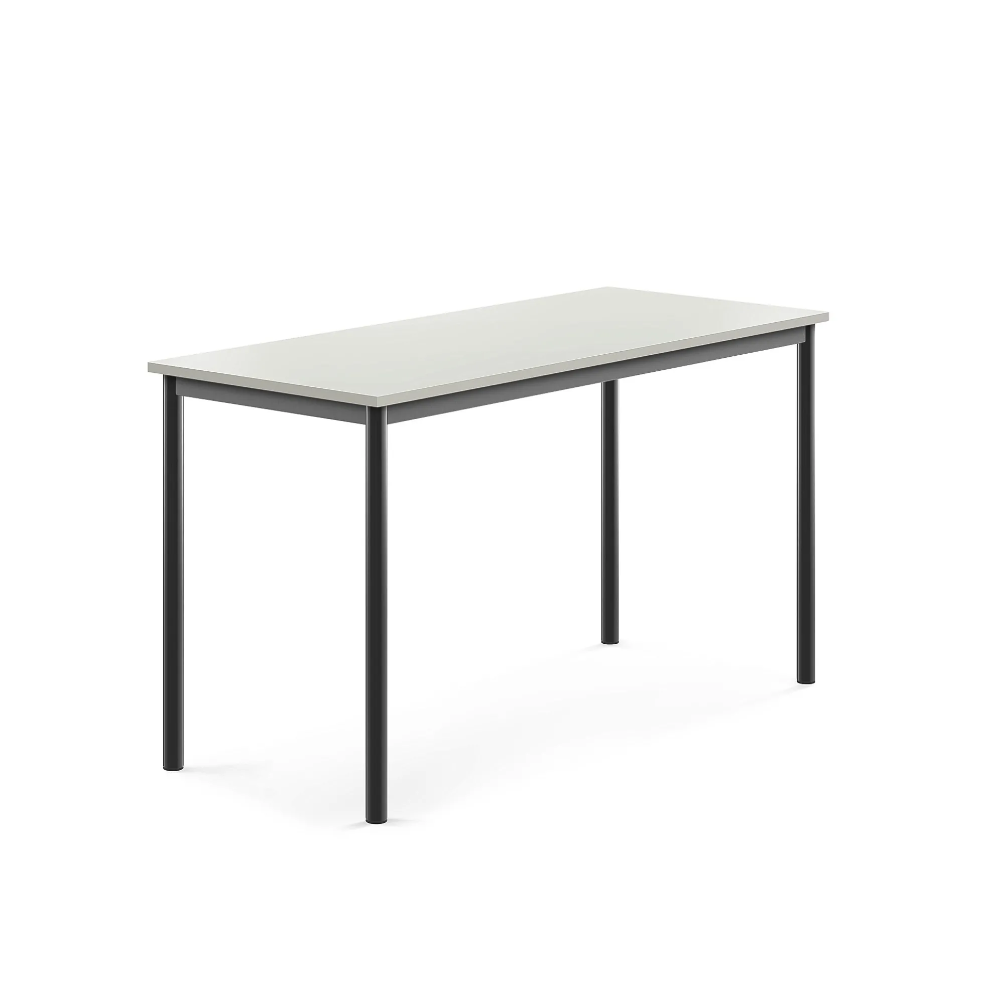 Pöytä BORÅS 1400x600x760 mm, harmaa laminaatti, antrasiitinharmaa
