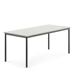Pöytä BORÅS 1800x800x720 mm, harmaa laminaatti, antrasiitinharmaa
