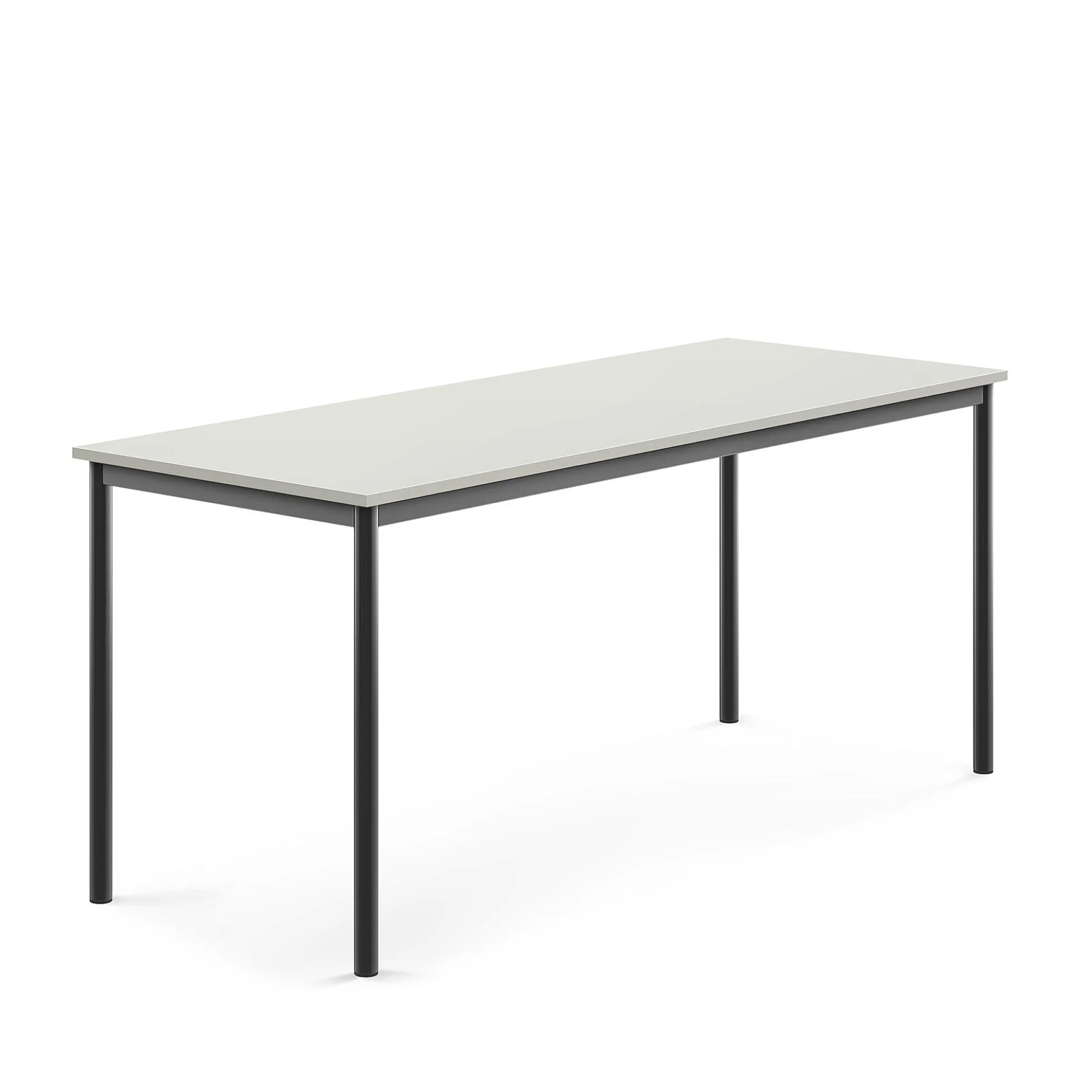 Pöytä BORÅS 1800x700x760 mm, harmaa laminaatti, antrasiitinharmaa