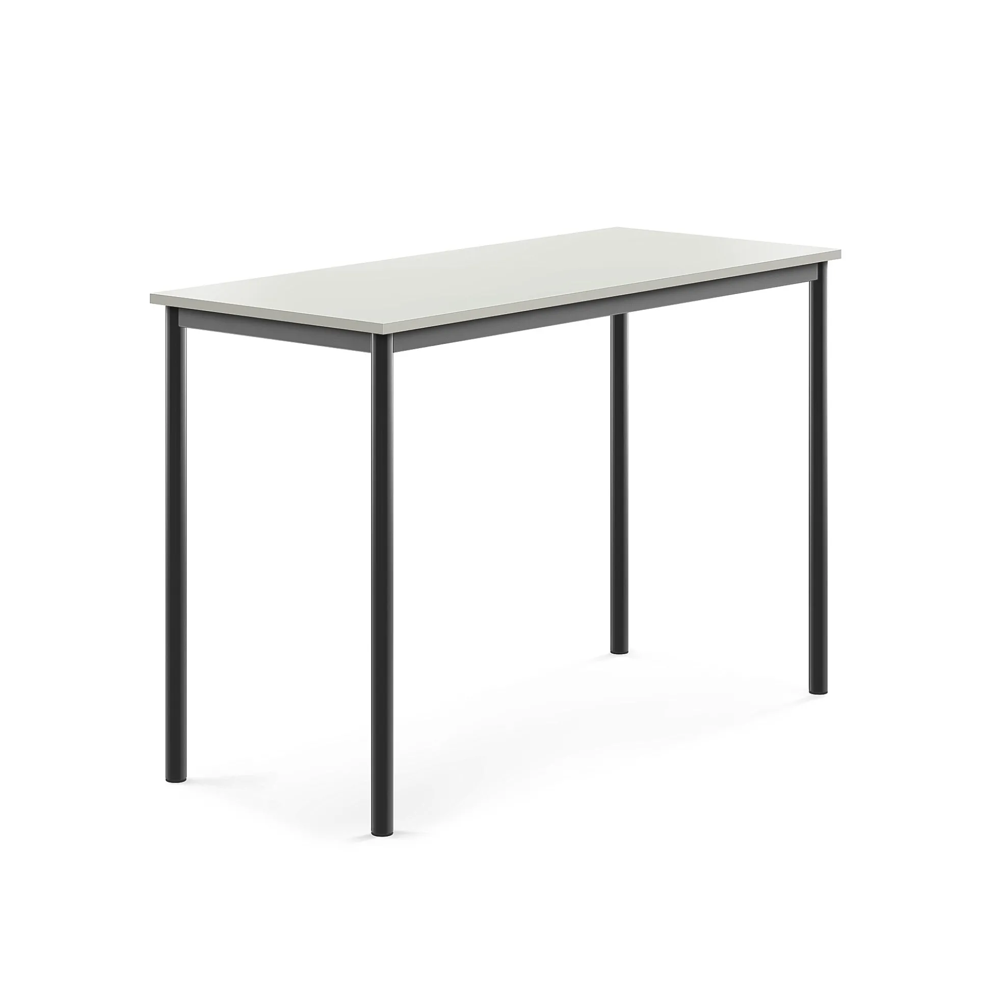 Pöytä BORÅS 1400x600x900 mm, harmaa laminaatti, antrasiitinharmaa