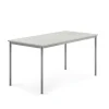 Pöytä BORÅS 1600x800x760 mm, harmaa laminaatti, hopeanharmaa