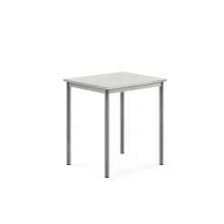 Pöytä BORÅS 700x600x760 mm, harmaa laminaatti, hopeanharmaa
