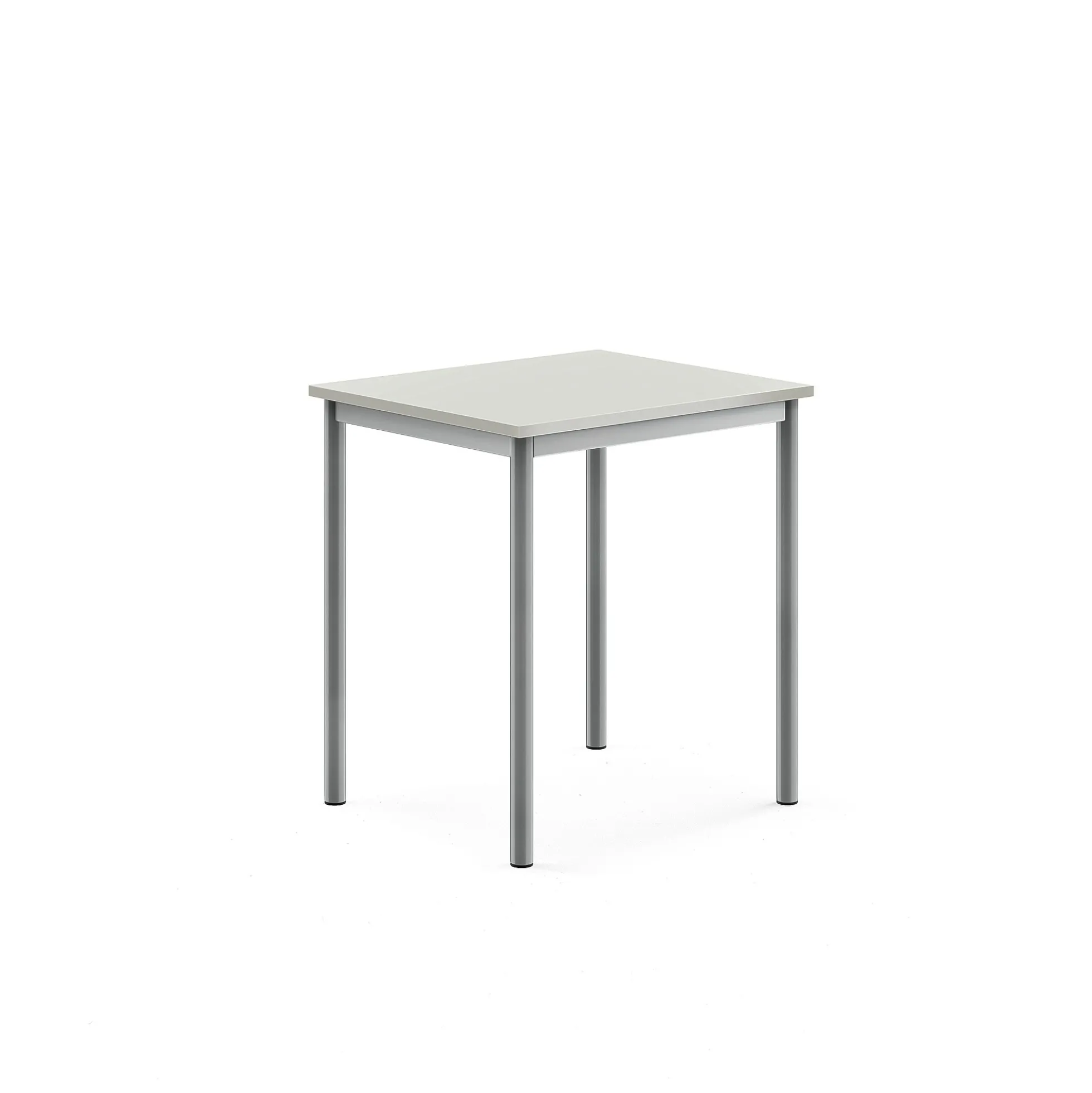 Pöytä BORÅS 700x600x760 mm, harmaa laminaatti, hopeanharmaa