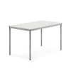 Pöytä BORÅS 1400x800x760 mm, harmaa laminaatti, hopeanharmaa