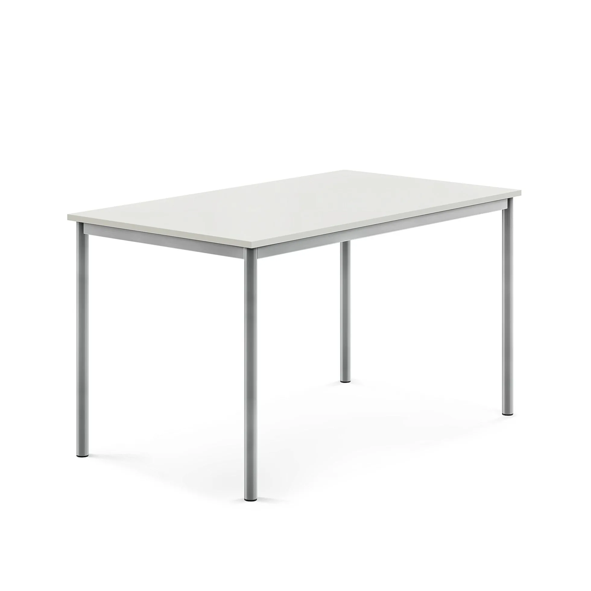 Pöytä BORÅS 1400x800x760 mm, harmaa laminaatti, hopeanharmaa