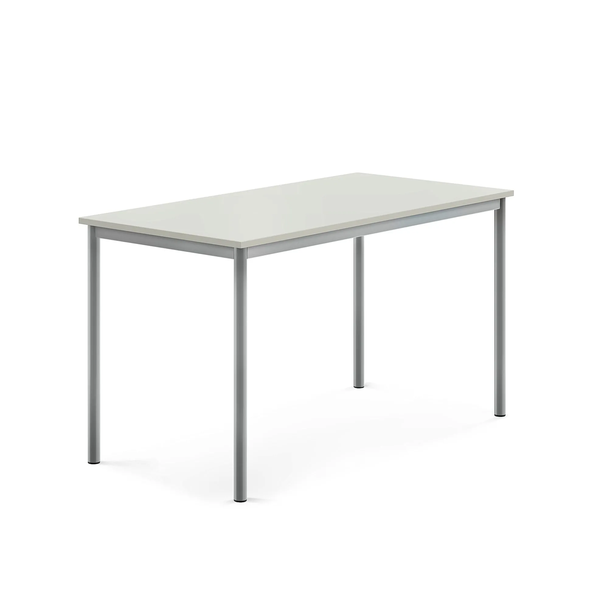Pöytä BORÅS 1400x700x760 mm, harmaa laminaatti, hopeanharmaa
