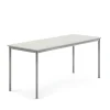 Pöytä BORÅS 1800x700x760 mm, harmaa laminaatti, hopeanharmaa