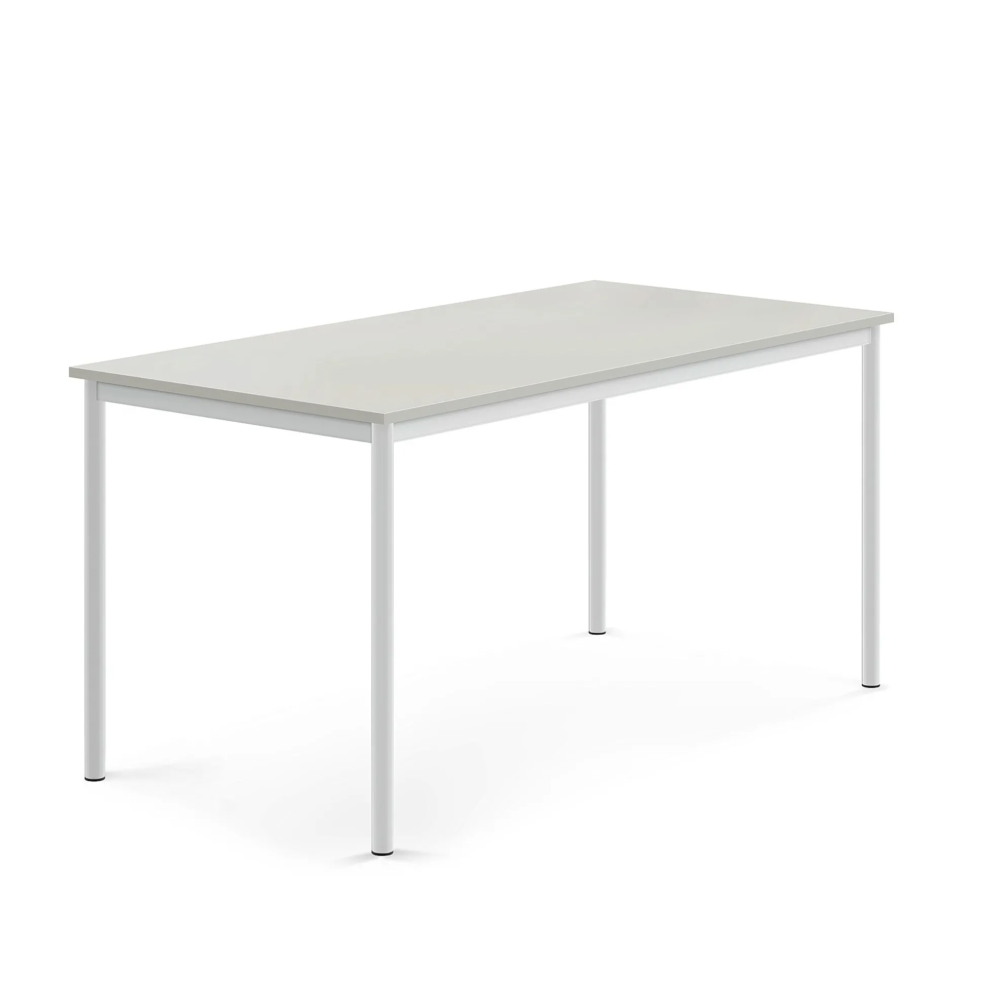 Pöytä BORÅS 1600x800x760 mm, harmaa laminaatti, white
