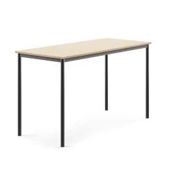 Pöytä BORÅS 1600x700x900 mm, koivulaminaatti, antrasiitinharmaa