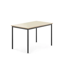 Pöytä BORÅS 1200x800x760 mm, koivulaminaatti, antrasiitinharmaa