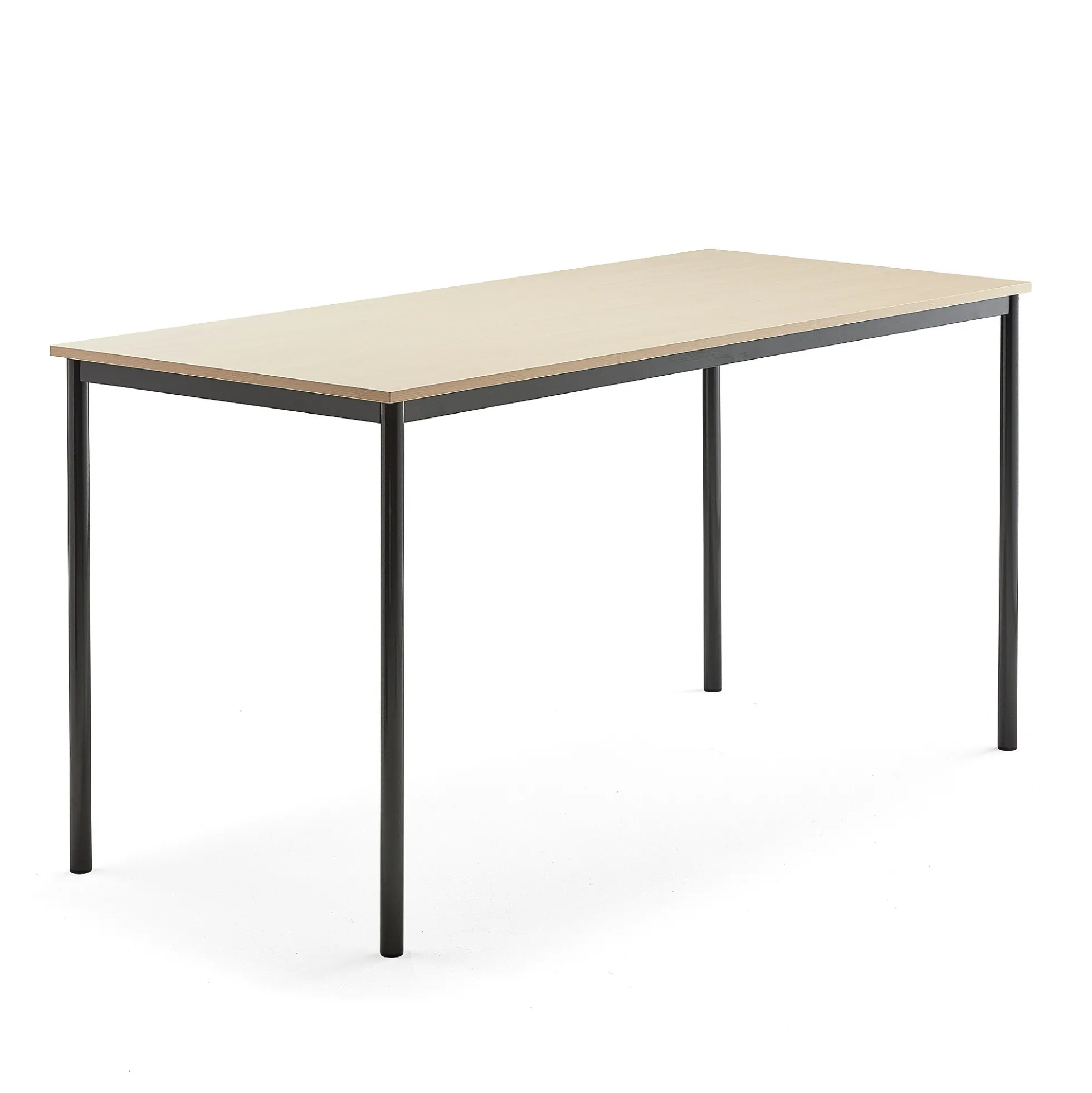 Pöytä BORÅS 1800x800x900 mm, koivulaminaatti, antrasiitinharmaa