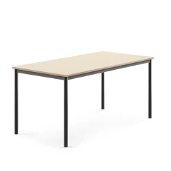 Pöytä BORÅS 1600x800x720 mm, koivulaminaatti, antrasiitinharmaa