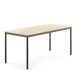 Pöytä BORÅS 1800x800x760 mm, koivulaminaatti, antrasiitinharmaa