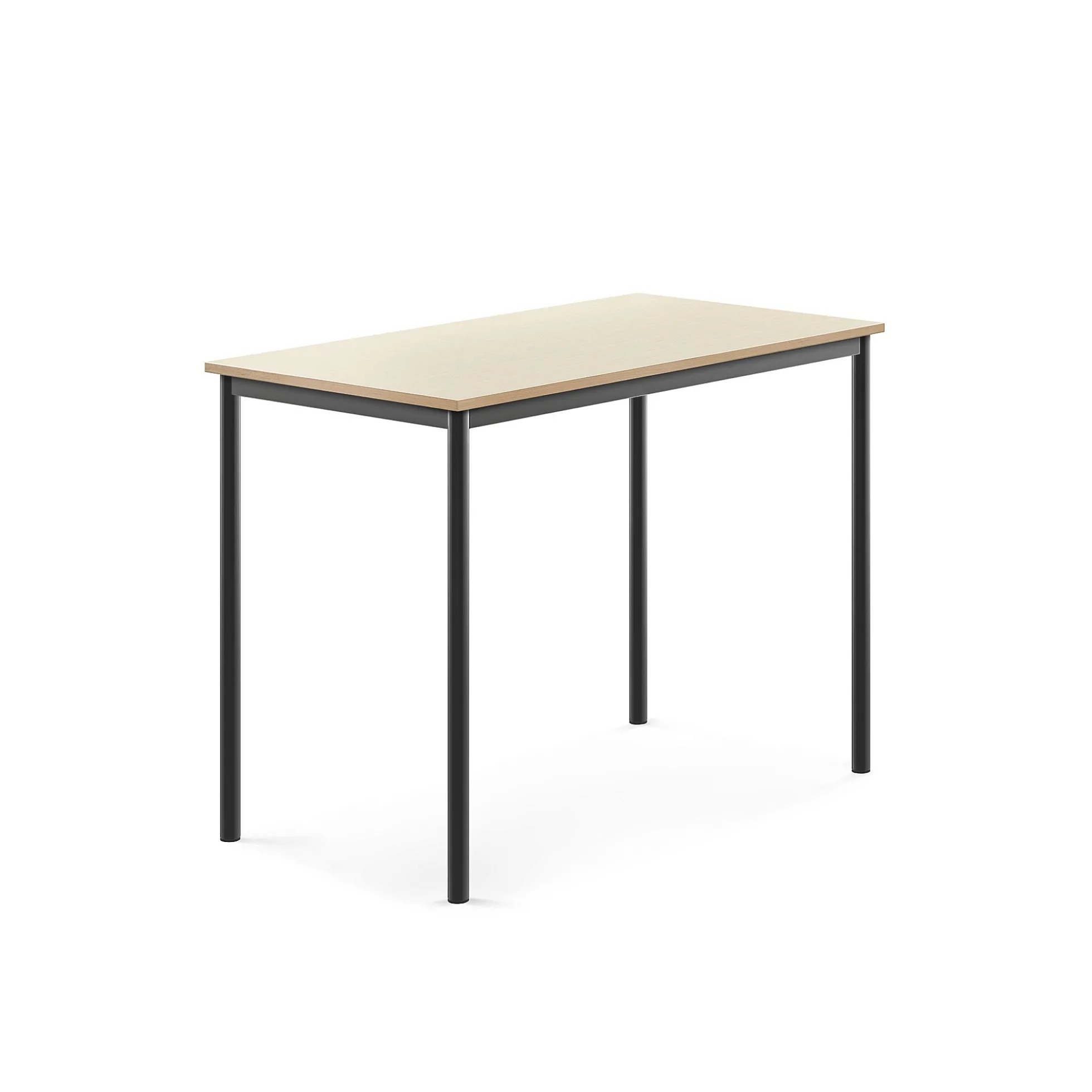 Pöytä BORÅS 1200x700x900 mm, koivulaminaatti, antrasiitinharmaa