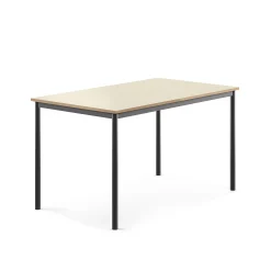 Pöytä BORÅS 1400x800x760 mm, koivulaminaatti, antrasiitinharmaa