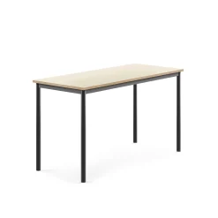 Pöytä BORÅS 1400x600x760 mm, koivulaminaatti, antrasiitinharmaa