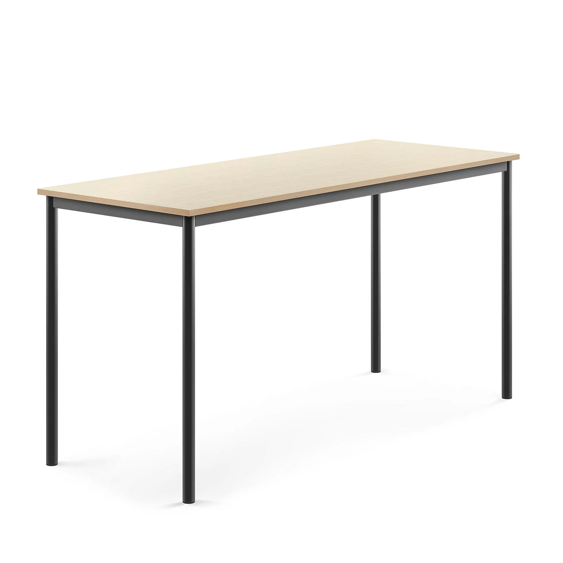Pöytä BORÅS 1800x700x900 mm, koivulaminaatti, antrasiitinharmaa