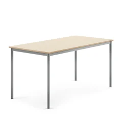 Pöytä BORÅS 1600x800x760 mm, koivulaminaatti, hopeanharmaa