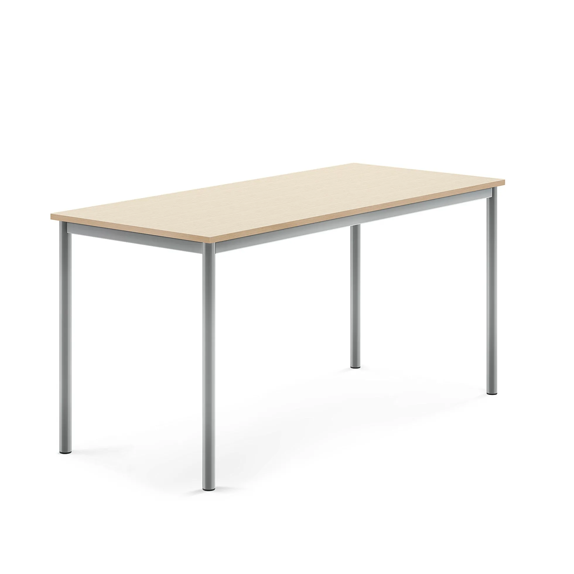 Pöytä BORÅS 1600x700x760 mm, koivulaminaatti, hopeanharmaa