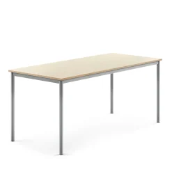 Pöytä BORÅS 1800x800x760 mm, koivulaminaatti, hopeanharmaa
