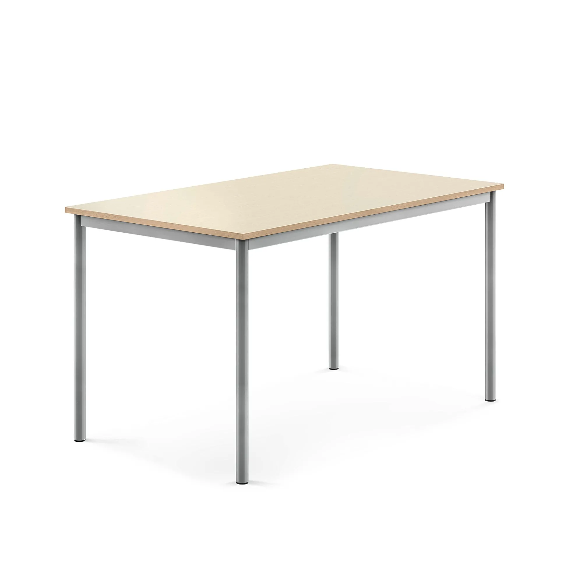 Pöytä BORÅS 1400x800x760 mm, koivulaminaatti, hopeanharmaa