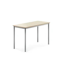 Pöytä BORÅS 1200x600x760 mm, koivulaminaatti, hopeanharmaa