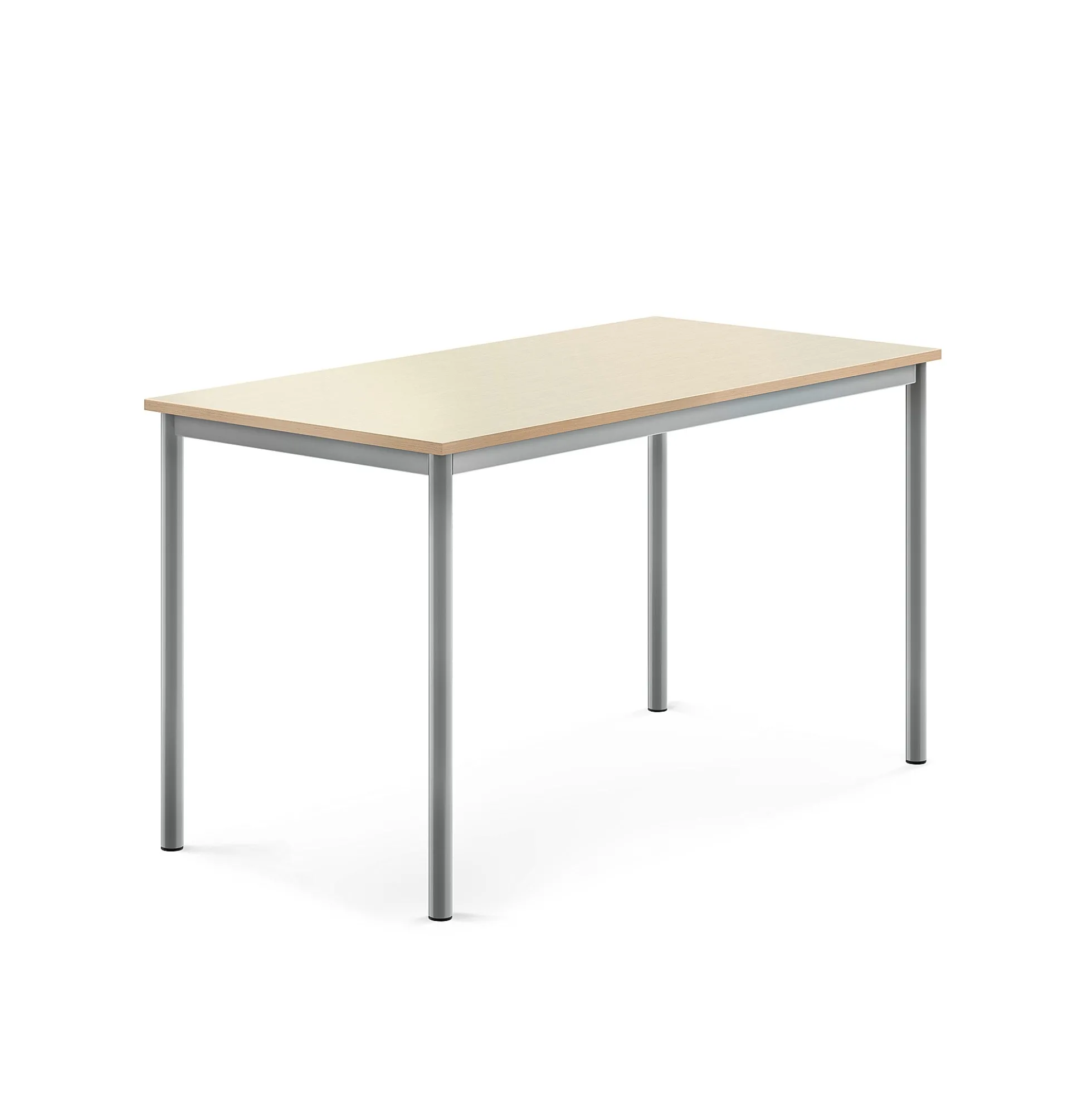 Pöytä BORÅS 1400x700x760 mm, koivulaminaatti, hopeanharmaa