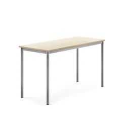 Pöytä BORÅS 1400x600x760 mm, koivulaminaatti, hopeanharmaa
