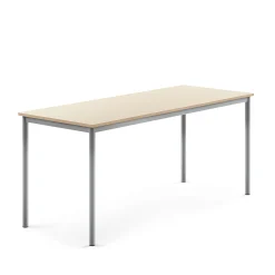 Pöytä BORÅS 1800x700x760 mm, koivulaminaatti, hopeanharmaa