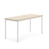 Pöytä BORÅS 1600x700x760 mm, koivulaminaatti, valkoinen