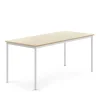 Pöytä BORÅS 1800x800x760 mm, koivulaminaatti, valkoinen